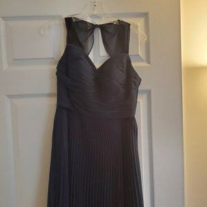 Azazie size 6 navy dress -- Pockets!!